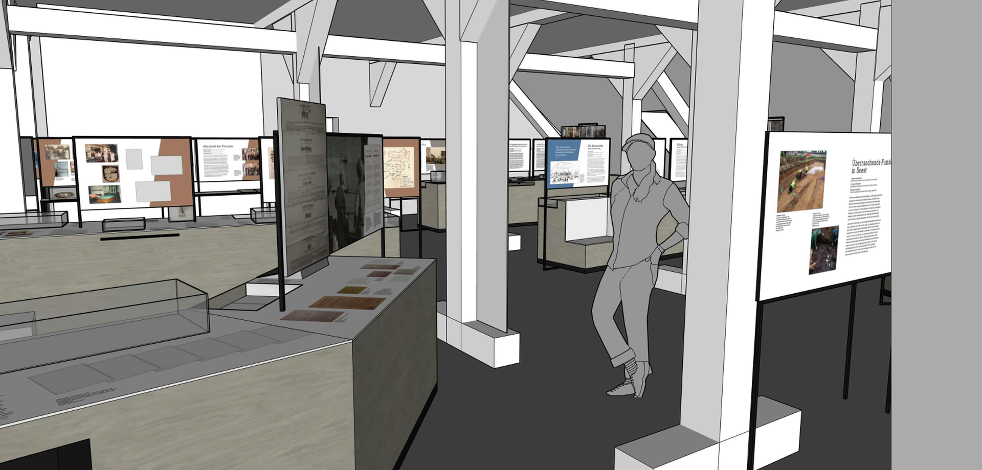 Modell der Neugestaltung des Museums